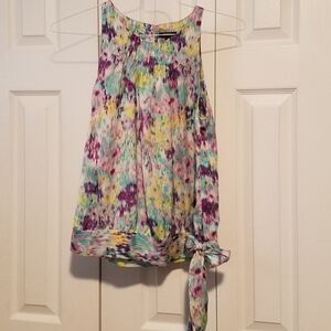 Apt.9 Watercolor Printed Sleeveless Top (A6)